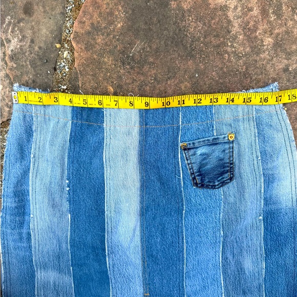 Redone denim skirt size 39/10 - Picture 6 of 7